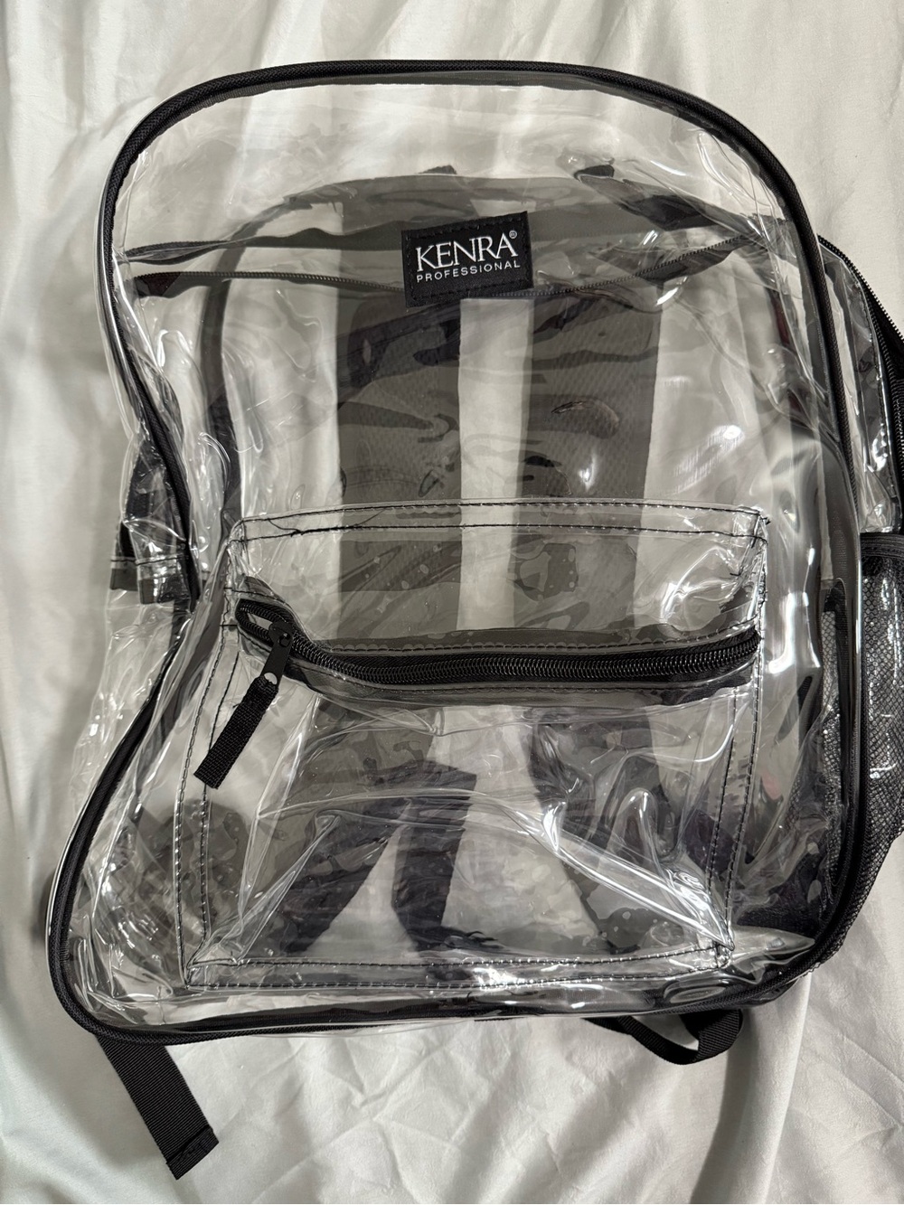 Clear Backpack with Black Trim
